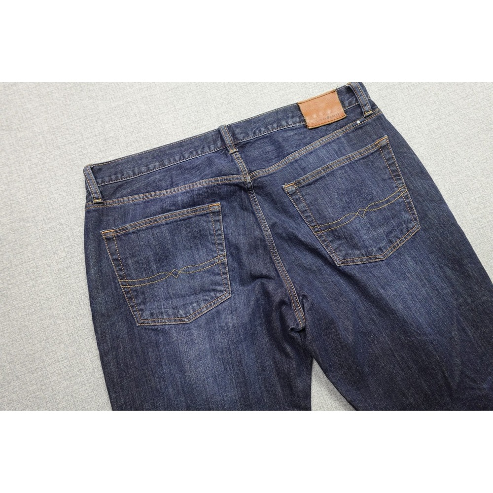 Lucky Brand 221 Original Straight Jeans Mens 36x30 Blue Dark Wash Denim Pants